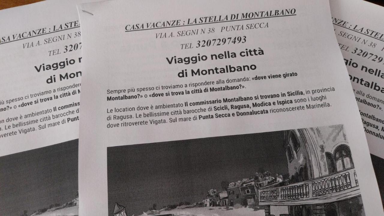 La Stella Di Montalbano Con Parcheggio Privato Apartment Punta Secca Bagian luar foto